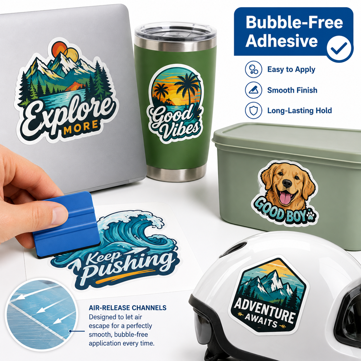 Bubble Free Custom Vinyl Stickers in Augusta G